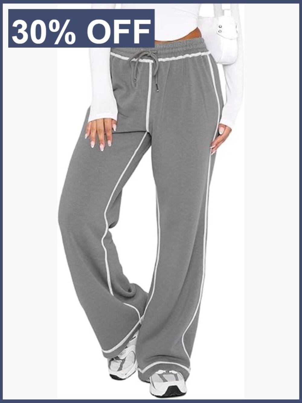 Wide Leg Sweatpants Track Pants Joggers with Pockets Soft Lounge